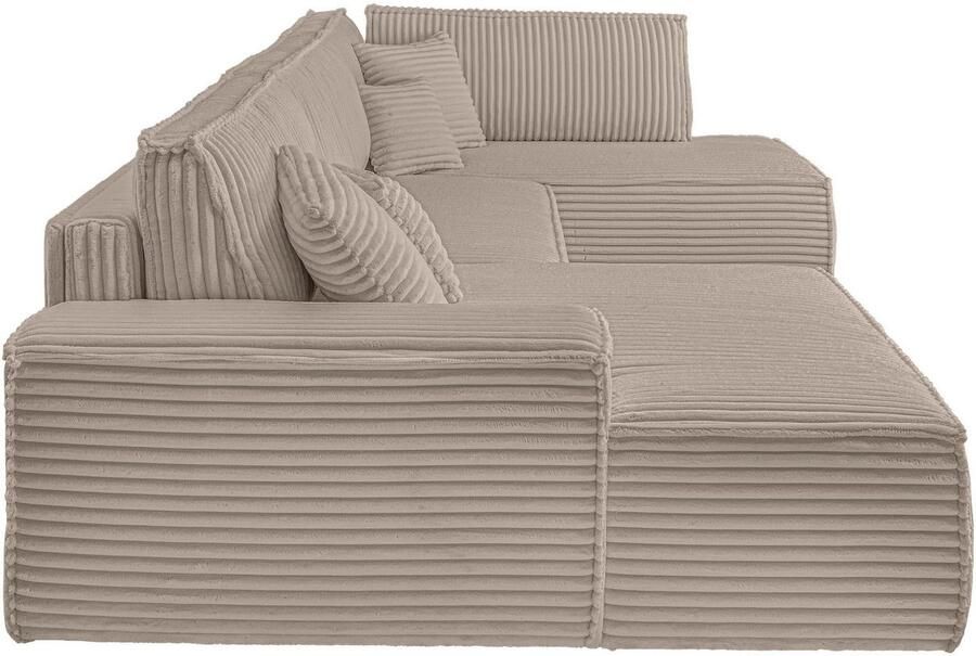 Andas Zithoek FINNLEY U-model XXL 329 cm bedbank slaapfunctie m. bedkist - Foto 7