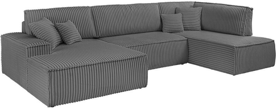 Andas Zithoek FINNLEY U-model XXL 329 cm bedbank slaapfunctie m. bedkist - Foto 16