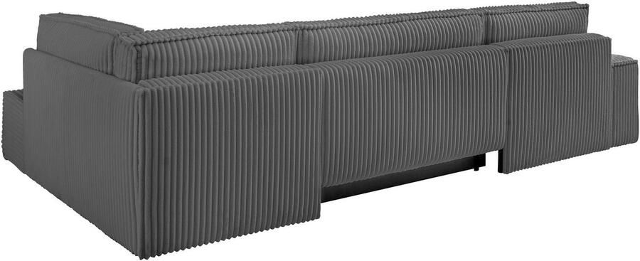 Andas Zithoek FINNLEY U-model XXL 329 cm bedbank slaapfunctie m. bedkist - Foto 15