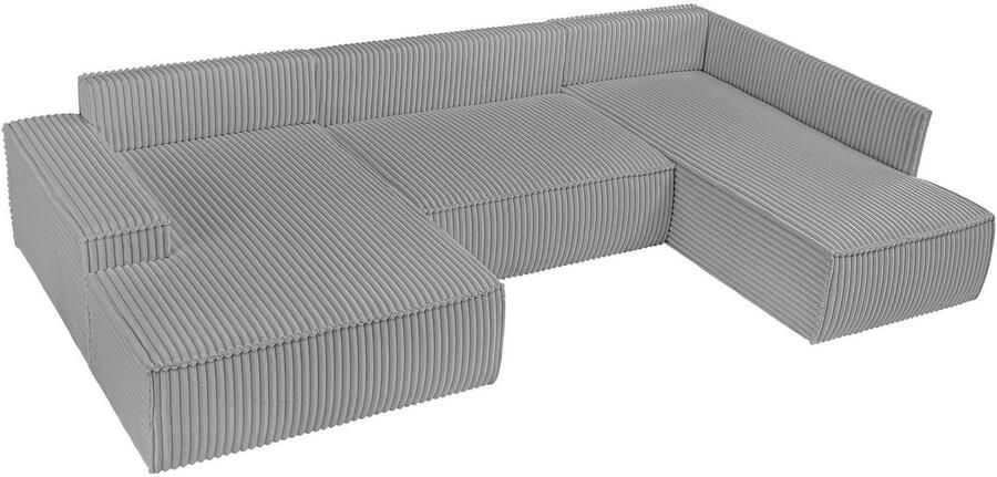 Andas Zithoek FINNLEY U-model XXL 329 cm bedbank slaapfunctie m. bedkist - Foto 11