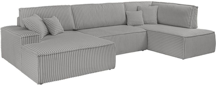 Andas Zithoek FINNLEY U-model XXL 329 cm bedbank slaapfunctie m. bedkist - Foto 15