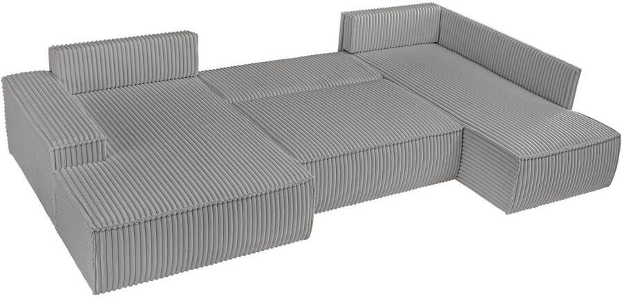 Andas Zithoek FINNLEY U-model XXL 329 cm bedbank slaapfunctie m. bedkist - Foto 12
