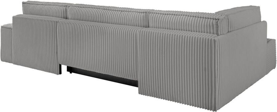 Andas Zithoek FINNLEY U-model XXL 329 cm bedbank slaapfunctie m. bedkist - Foto 12