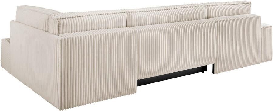 Andas Zithoek FINNLEY U-model XXL 329 cm bedbank slaapfunctie m. bedkist - Foto 14