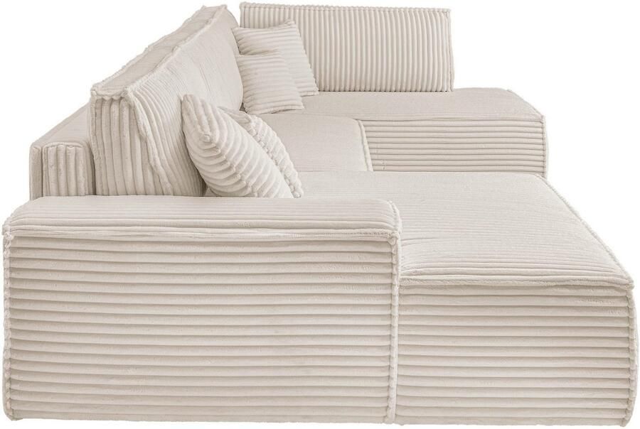 Andas Zithoek FINNLEY U-model XXL 329 cm bedbank slaapfunctie m. bedkist - Foto 7