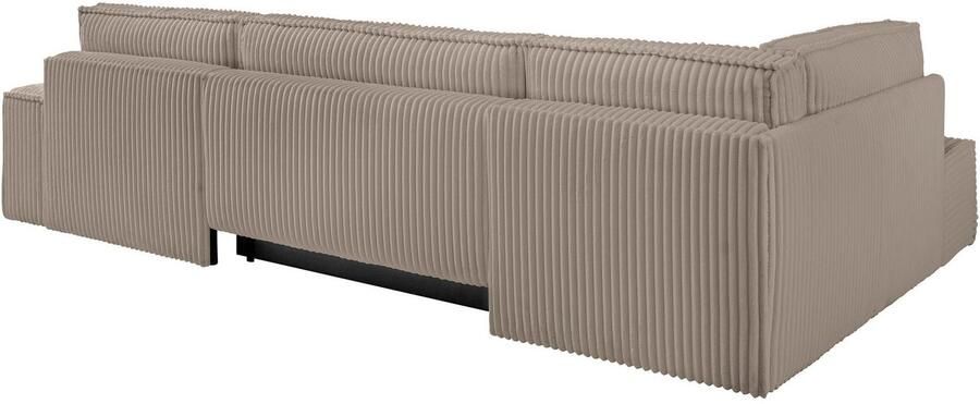 Andas Zithoek FINNLEY U-model XXL 329 cm bedbank slaapfunctie m. bedkist - Foto 13