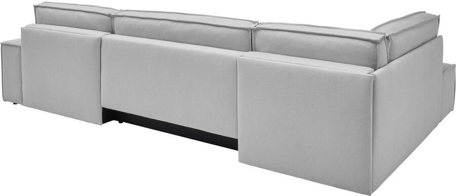 OTTO Zithoek FINNLEY U-Vorm XXL 329 cm Slaapbank Slaapfunctie m. Bedlade beschikbaar in de stofkwaliteiten bouclé structuur fijn en mega cord - Foto 9