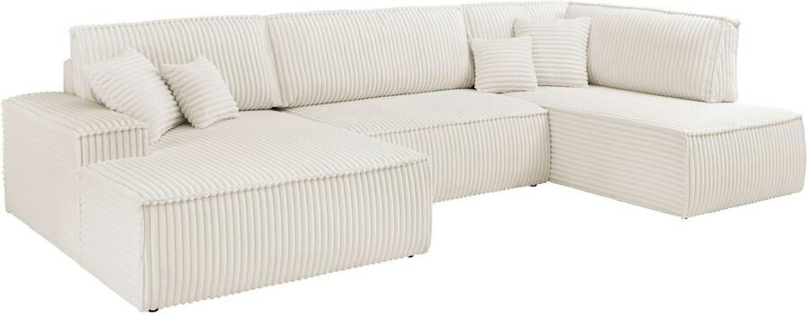 Andas Zithoek FINNLEY U-model XXL 329 cm bedbank slaapfunctie m. bedkist - Foto 13