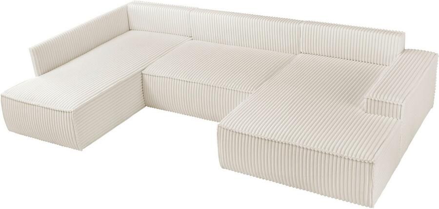 Andas Zithoek FINNLEY U-model XXL 329 cm bedbank slaapfunctie m. bedkist - Foto 11