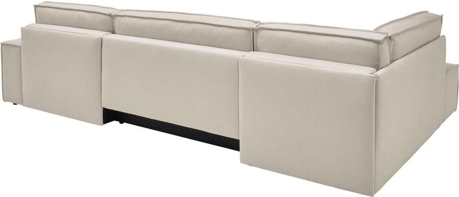 OTTO Zithoek FINNLEY U-Vorm XXL 329 cm Slaapbank Slaapfunctie m. Bedlade beschikbaar in de stofkwaliteiten bouclé structuur fijn en mega cord - Foto 10