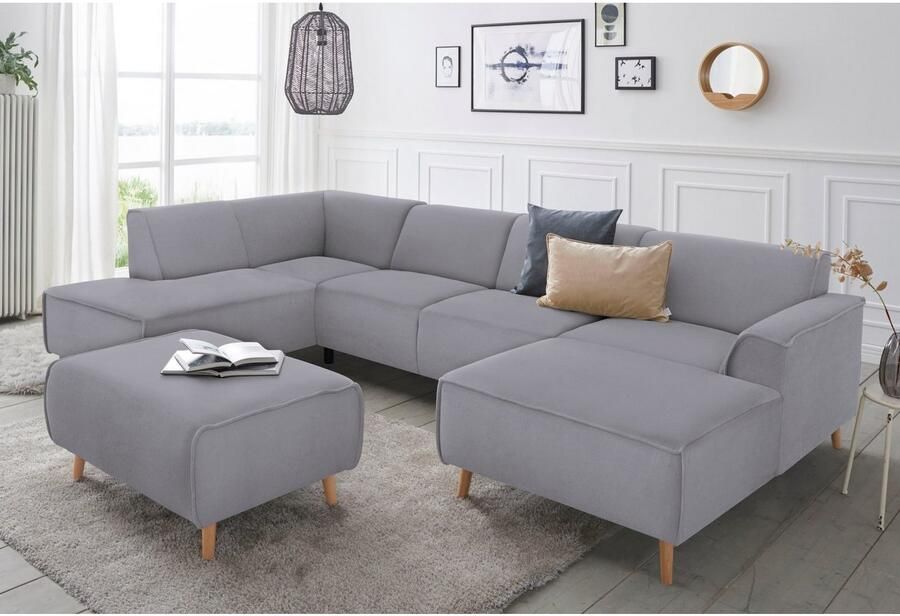 Andas Zithoek Janek Scandic Design elegant en tijdloos U-vorm met binnenvering en opstaande naad in scandinavisch design - Foto 3