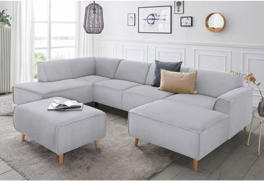 Andas Zithoek Janek Scandic Design elegant en tijdloos U-vorm met binnenvering en opstaande naad in scandinavisch design - Foto 3