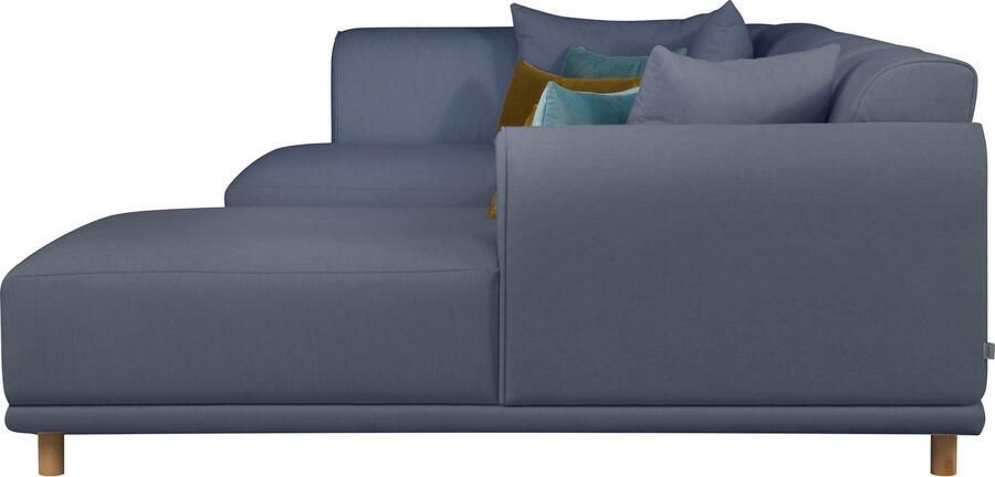 OTTO Zithoek Maroon U-vorm in een scandinavisch design met losse kussens - Foto 4