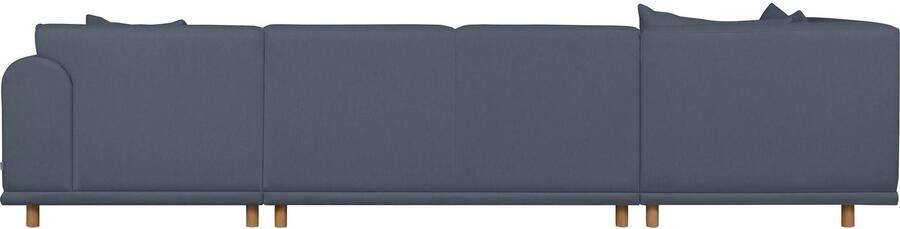 OTTO Zithoek Maroon U-vorm in een scandinavisch design met losse kussens - Foto 6