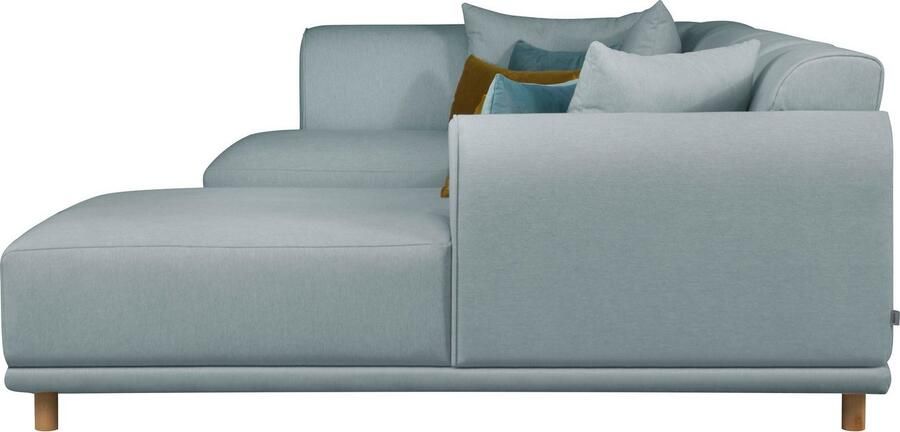 OTTO Zithoek Maroon U-vorm in een scandinavisch design met losse kussens - Foto 4