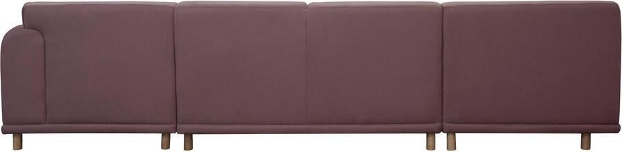 Andas Zithoek Maroon U-vorm in een scandinavisch design met losse kussens - Foto 6