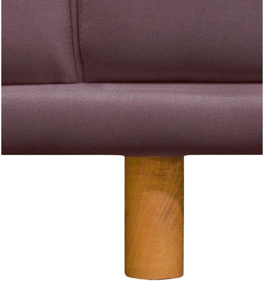 Andas Zithoek Maroon U-vorm in een scandinavisch design met losse kussens