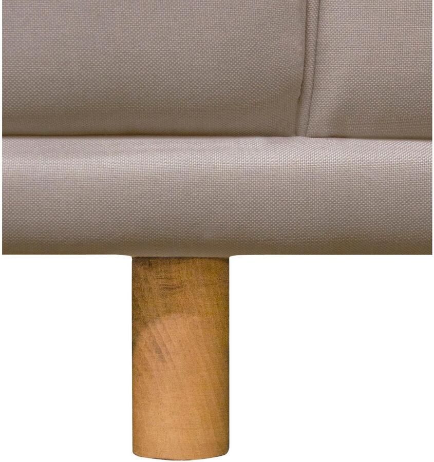 Andas Zithoek Maroon U-vorm in een scandinavisch design met losse kussens