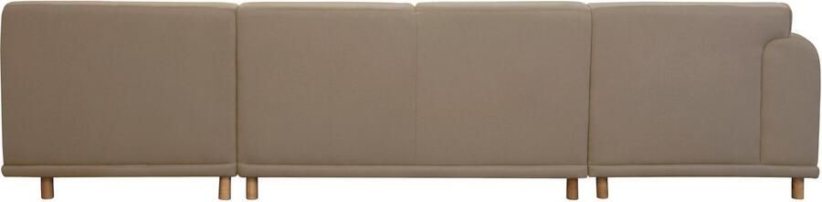 Andas Zithoek Maroon U-vorm in een scandinavisch design met losse kussens - Foto 6