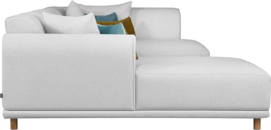 OTTO Zithoek Maroon U-vorm in een scandinavisch design met losse kussens - Foto 4