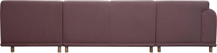 Andas Zithoek Maroon U-vorm in een scandinavisch design met losse kussens - Foto 6