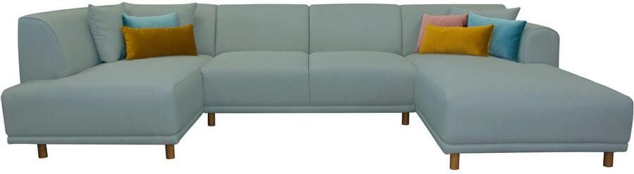 OTTO Zithoek Maroon U-vorm in een scandinavisch design met losse kussens - Foto 5