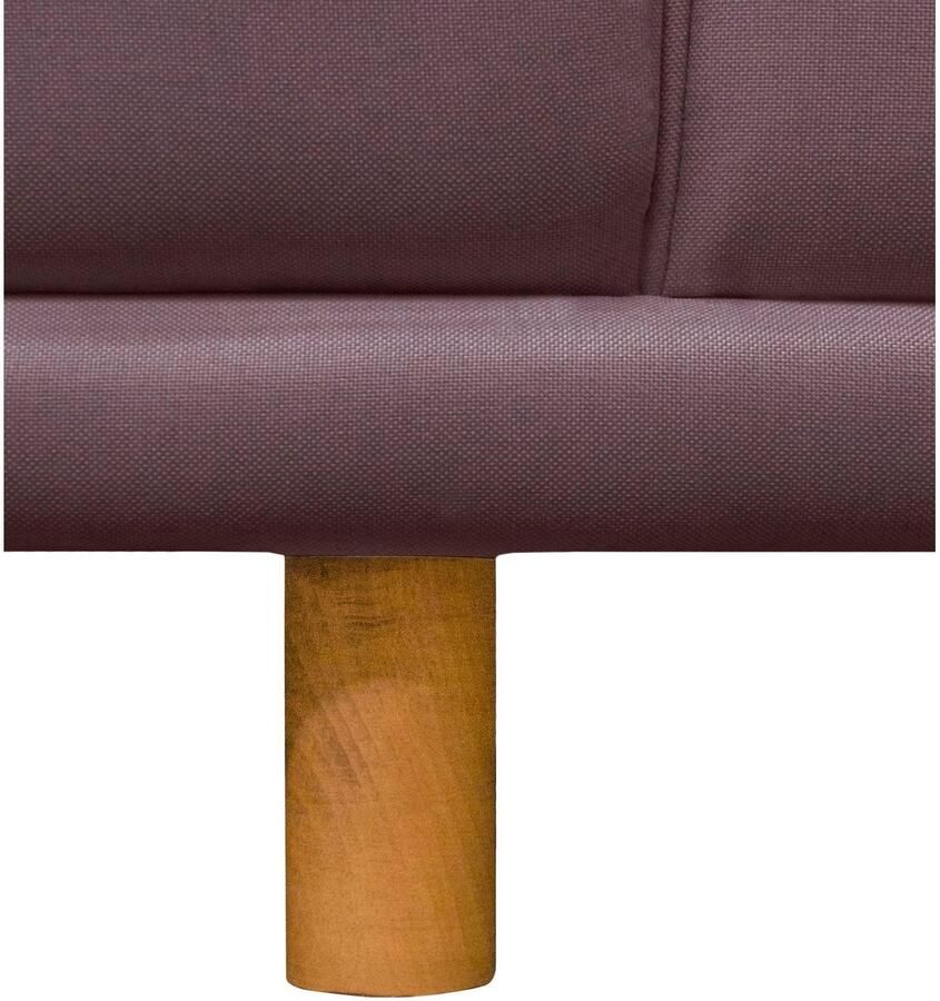 Andas Zithoek Maroon U-vorm in een scandinavisch design met losse kussens