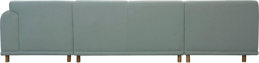 Andas Zithoek Maroon U-vorm in een scandinavisch design met losse kussens - Foto 5