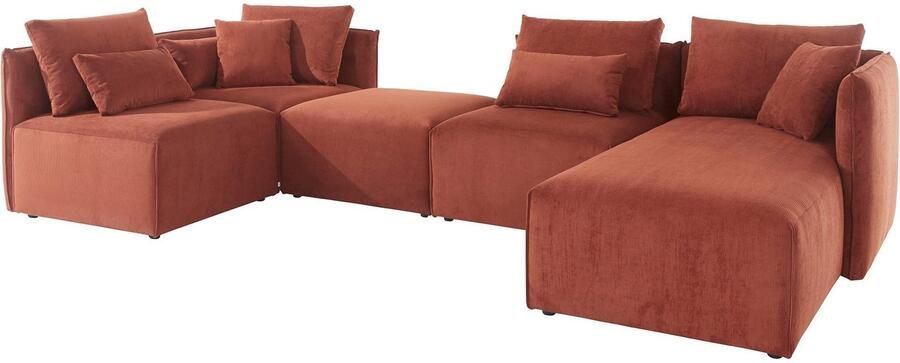 Andas Zithoek Nöre U-vorm 5 delen in vele stofkwaliteiten en kleuren zie ook 'nöre' (5-delig) - Foto 8