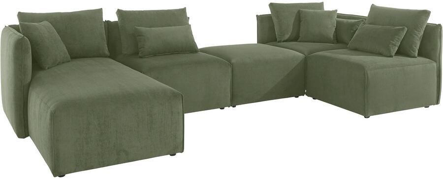 Andas Zithoek Nöre U-vorm 5 delen in vele stofkwaliteiten en kleuren zie ook 'nöre' (5-delig) - Foto 7