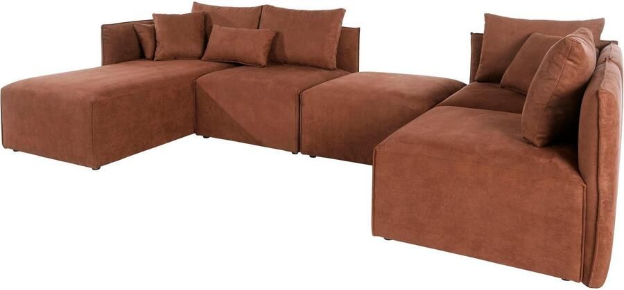 Andas Zithoek Nöre U-vorm 5 delen in vele stofkwaliteiten en kleuren zie ook 'nöre' (5-delig) - Foto 3