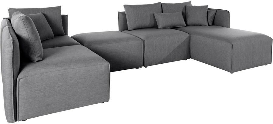 Andas Zithoek Nöre U-vorm 5 delen in vele stofkwaliteiten en kleuren zie ook 'nöre' (5-delig) - Foto 3