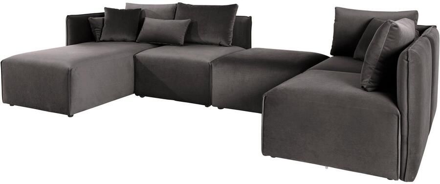 Andas Zithoek Nöre U-vorm 5 delen in vele stofkwaliteiten en kleuren zie ook 'nöre' (5-delig) - Foto 3