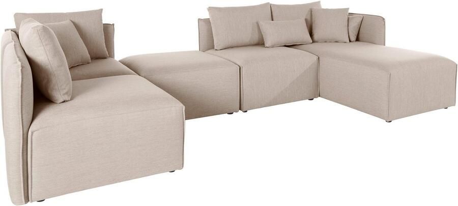 Andas Zithoek Nöre U-vorm 5 delen in vele stofkwaliteiten en kleuren zie ook 'nöre' (5-delig) - Foto 6