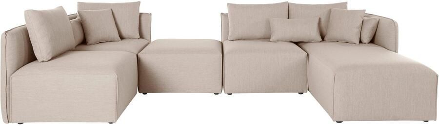 Andas Zithoek Nöre U-vorm 5 delen in vele stofkwaliteiten en kleuren zie ook 'nöre' (5-delig) - Foto 11