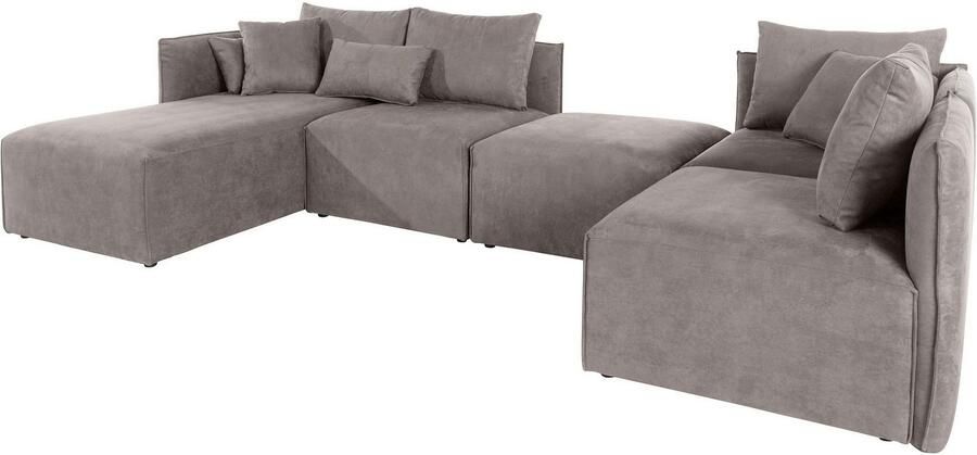 Andas Zithoek Nöre U-vorm 5 delen in vele stofkwaliteiten en kleuren zie ook 'nöre' (5-delig) - Foto 3