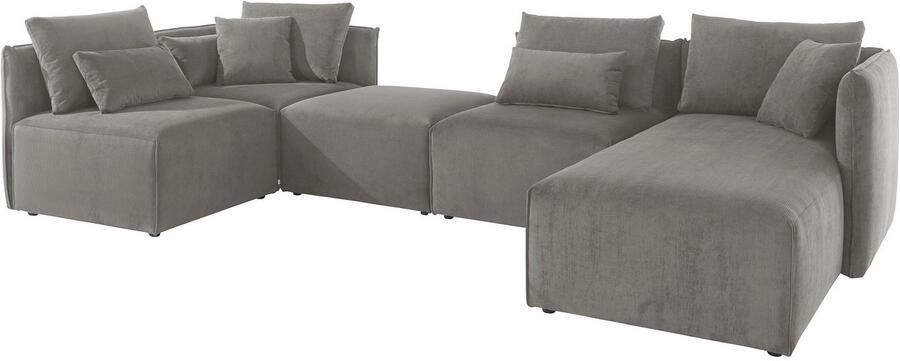 Andas Zithoek Nöre U-vorm 5 delen in vele stofkwaliteiten en kleuren zie ook 'nöre' (5-delig) - Foto 8