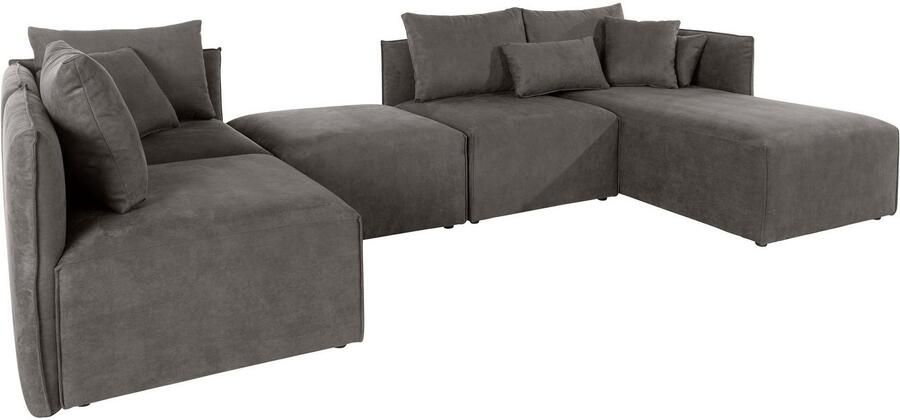 Andas Zithoek Nöre U-vorm 5 delen in vele stofkwaliteiten en kleuren zie ook 'nöre' (5-delig) - Foto 3