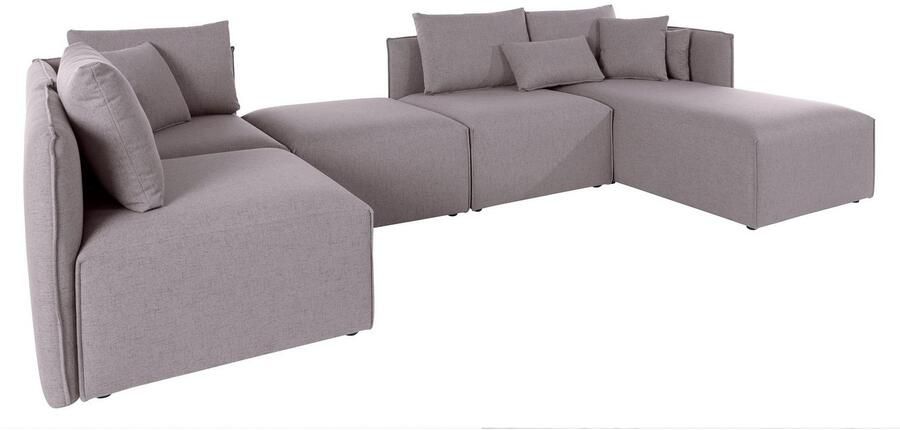 Andas Zithoek Nöre U-vorm 5 delen in vele stofkwaliteiten en kleuren zie ook 'nöre' (5-delig) - Foto 4