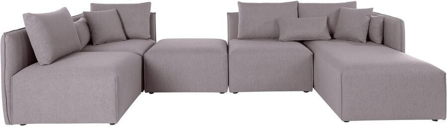 Andas Zithoek Nöre U-vorm 5 delen in vele stofkwaliteiten en kleuren zie ook 'nöre' (5-delig) - Foto 10