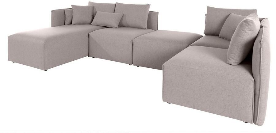 Andas Zithoek Nöre U-vorm 5 delen in vele stofkwaliteiten en kleuren zie ook 'nöre' (5-delig) - Foto 2