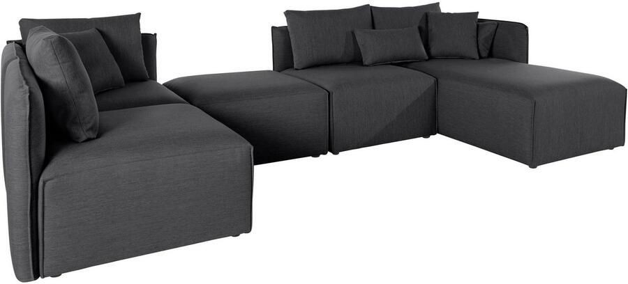 Andas Zithoek Nöre U-vorm 5 delen in vele stofkwaliteiten en kleuren zie ook 'nöre' (5-delig) - Foto 3