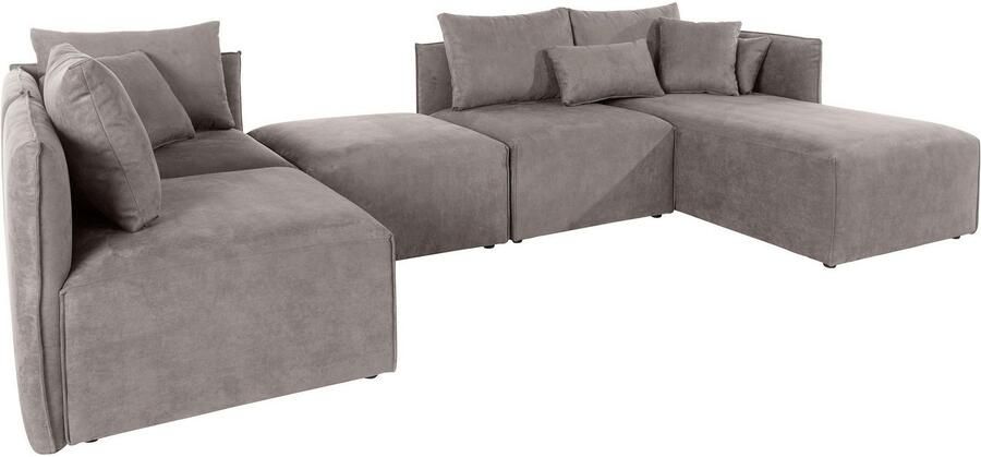 Andas Zithoek Nöre U-vorm 5 delen in vele stofkwaliteiten en kleuren zie ook 'nöre' (5-delig) - Foto 3