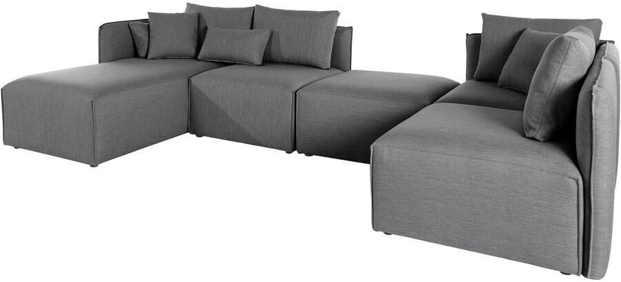 Andas Zithoek Nöre U-vorm 5 delen in vele stofkwaliteiten en kleuren zie ook 'nöre' (5-delig) - Foto 3