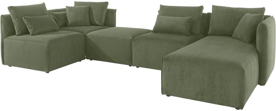 Andas Zithoek Nöre U-vorm 5 delen in vele stofkwaliteiten en kleuren zie ook 'nöre' (5-delig) - Foto 7