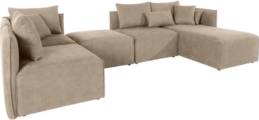 Andas Zithoek Nöre U-vorm 5 delen in vele stofkwaliteiten en kleuren zie ook 'nöre' (5-delig) - Foto 3