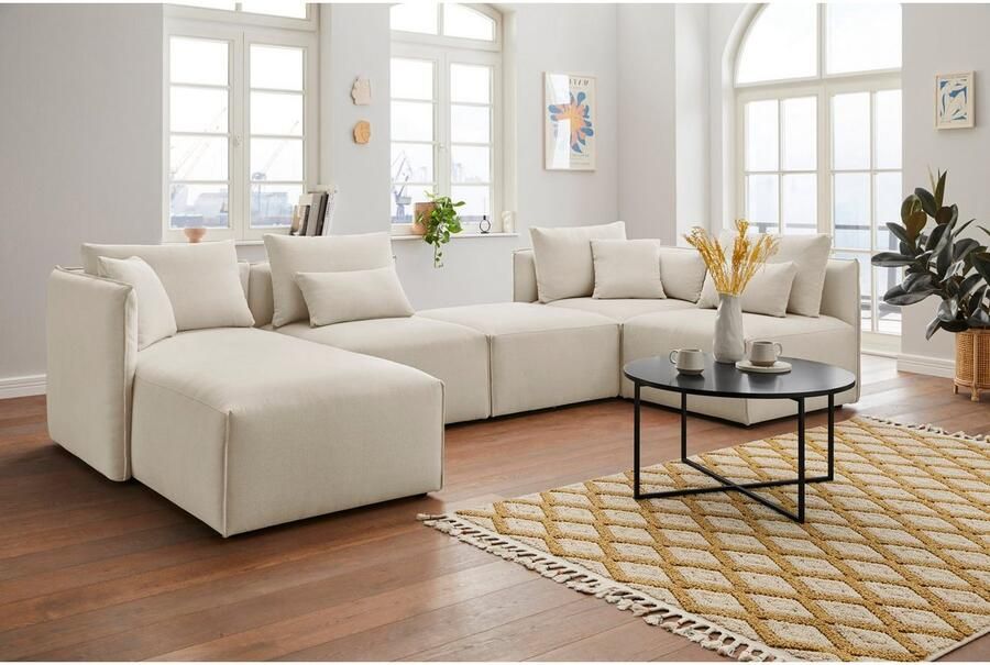 Andas Zithoek Nöre U-vorm 5 delen in vele stofkwaliteiten en kleuren zie ook 'nöre' (5-delig) - Foto 2