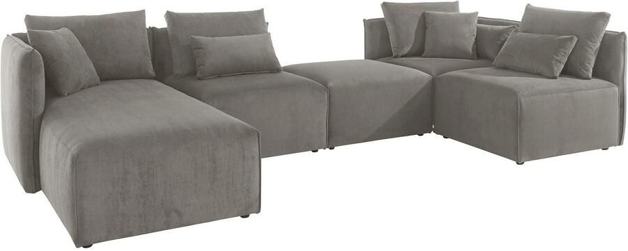 Andas Zithoek Nöre U-vorm 5 delen in vele stofkwaliteiten en kleuren zie ook 'nöre' (5-delig) - Foto 8