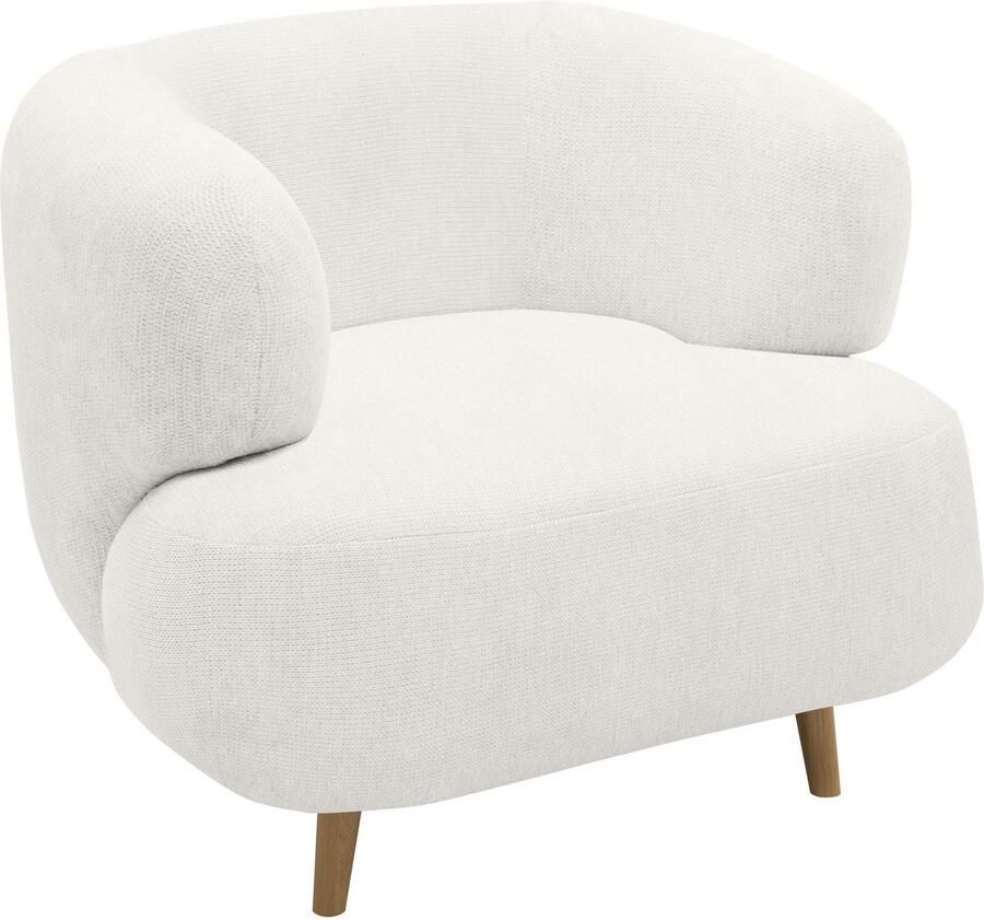 Andas Zithoek Tistam 2-delig 2-zits en stoel ronde organische vorm - Foto 2