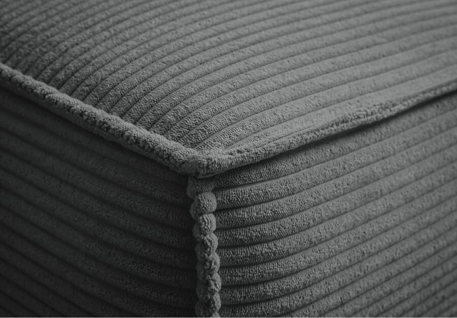 Andas Hoekbank TVINNU L-vorm in cord bank keuze met recamiere rechts links zwarte voeten comfortabele zitcomfort